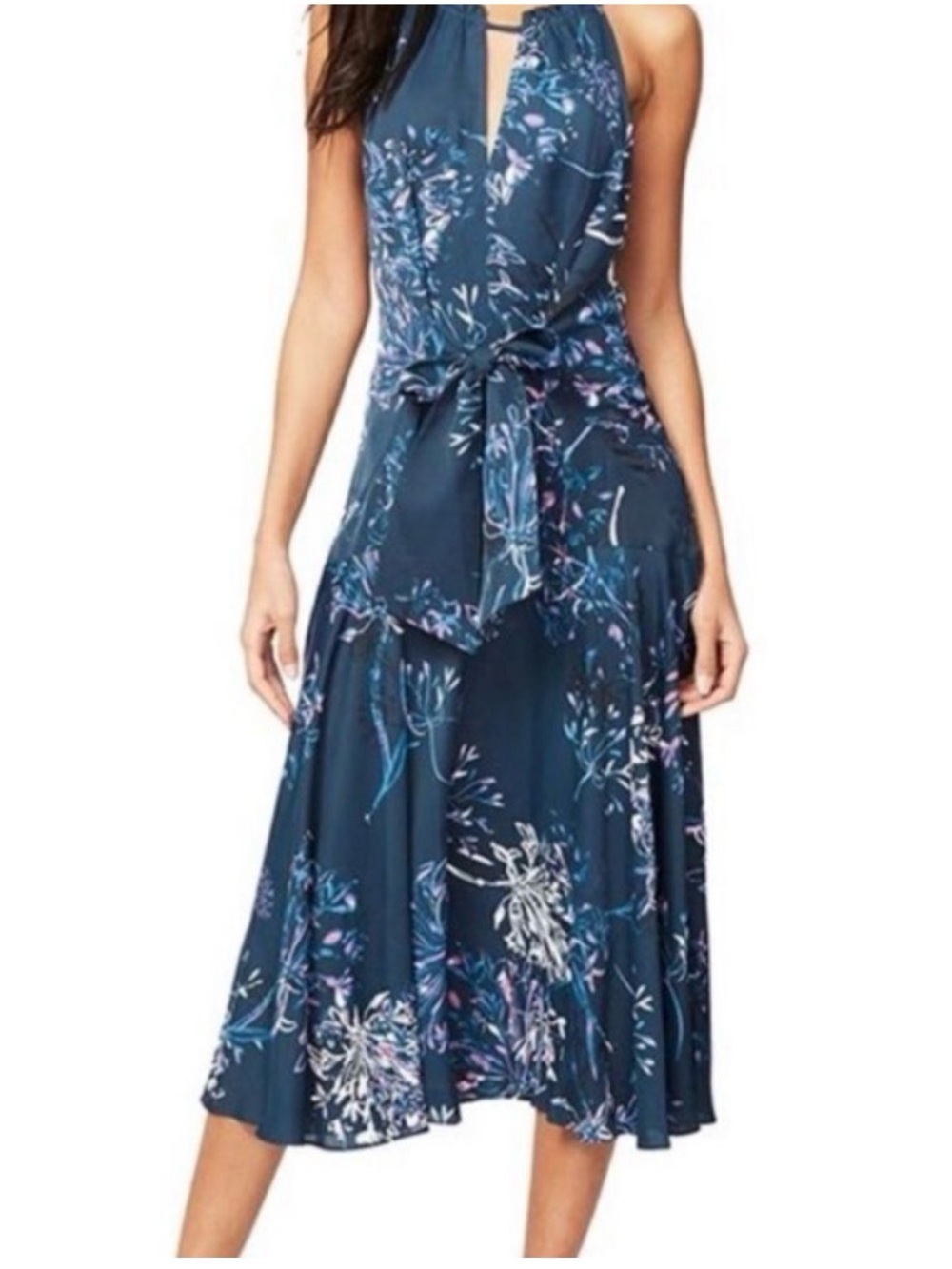 RACHEL Rachel Roy Women’s Blue Floral Fit and Flare Dress SIZE 20W NWOT